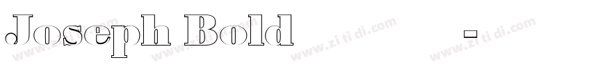 Joseph Bold字体下载字体转换